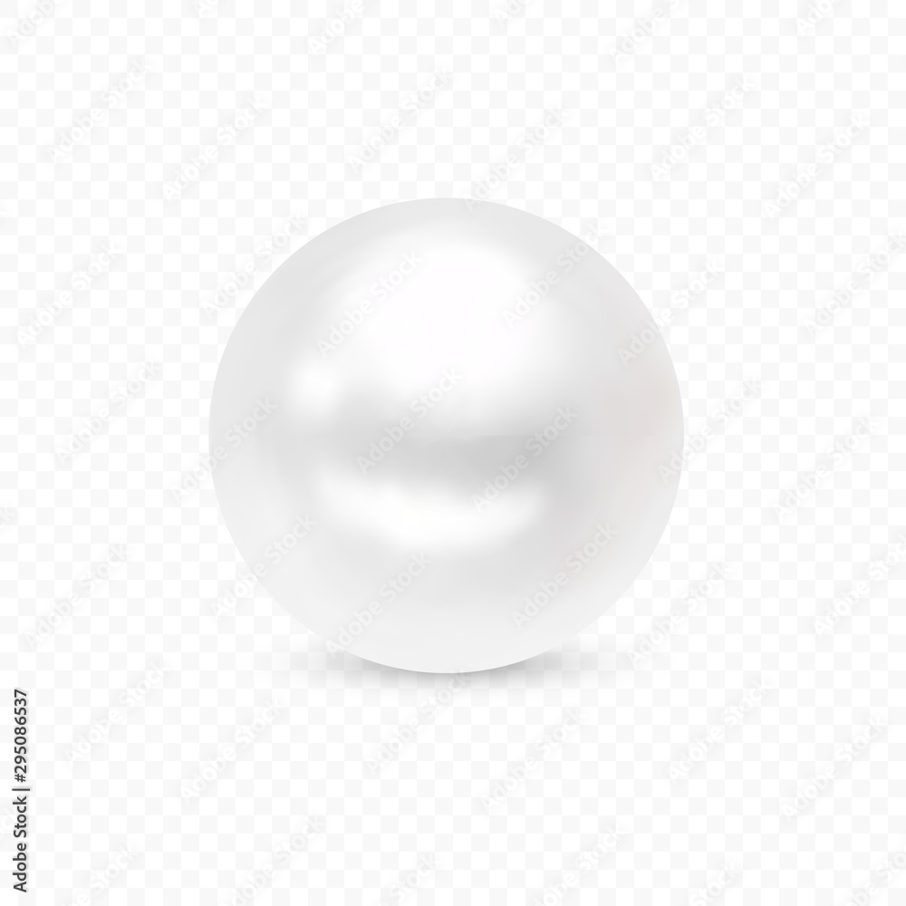 Isolated white luxury pearl Isolated white luxury pearl