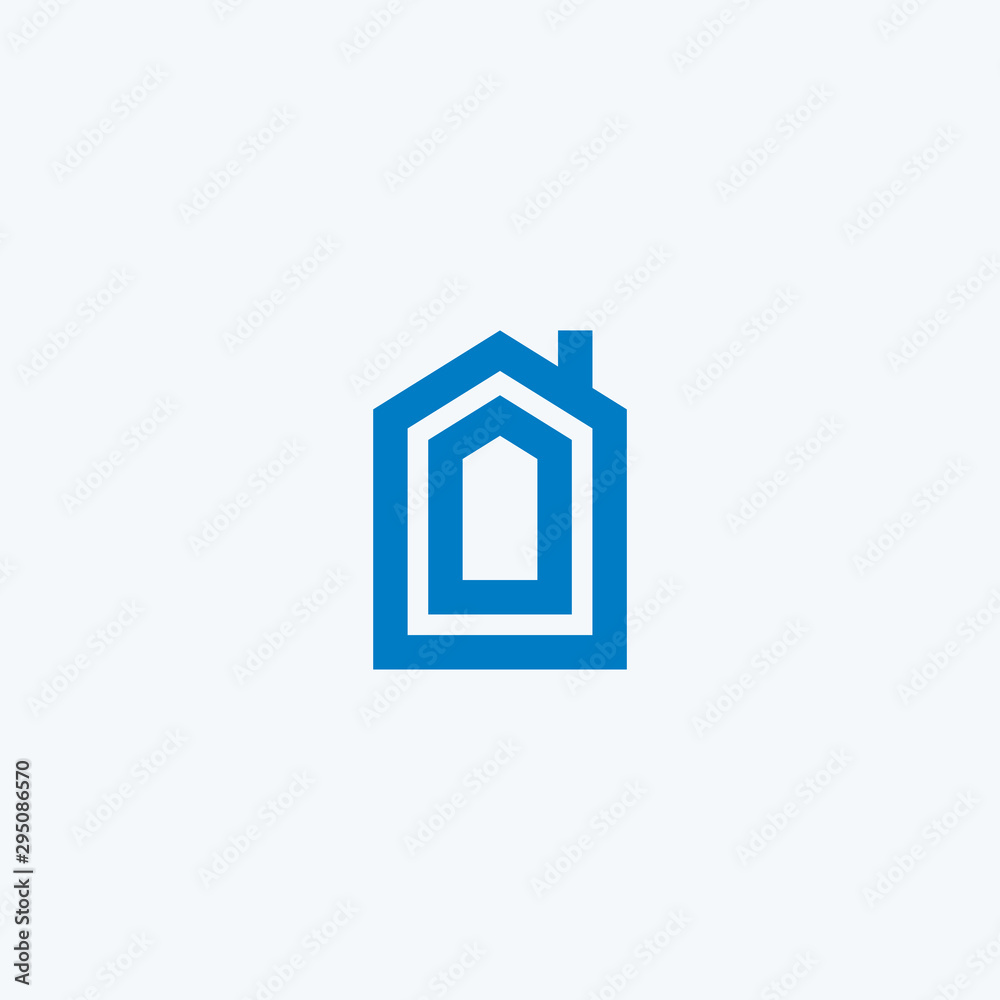 Initial letter O house logo icon design minimalist monogram building property real estate symbol concept vector Initial letter O house logo icon design minimalist monogram building property real estate symbol concept vector