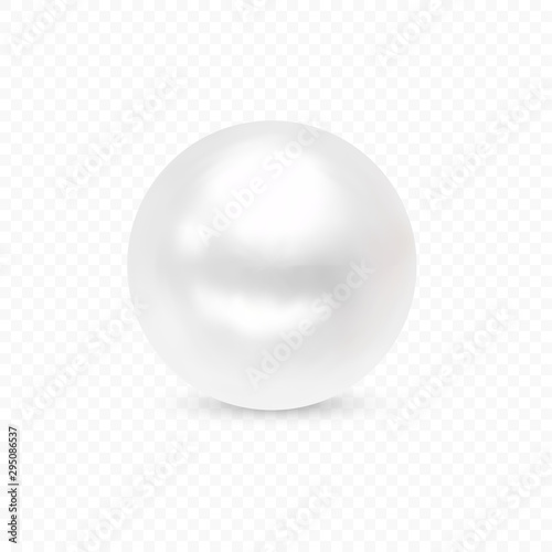 Isolated white luxury pearl