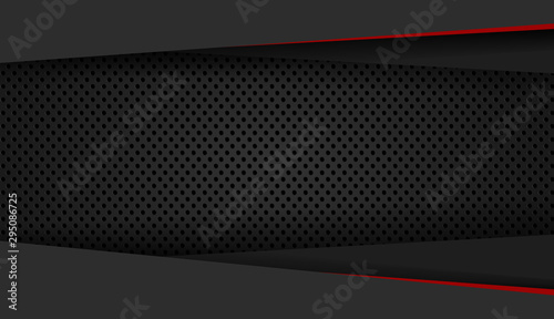 Abstract metal background. Tech dark design with  Vector background.