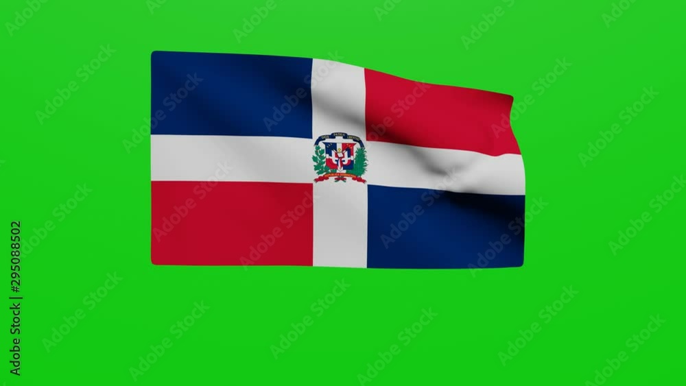 Bandera República Dominicana. Vídeo