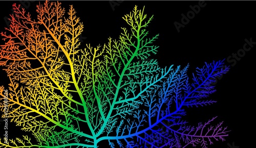 Abstract seaweed background. LGBT pride rainbow concept