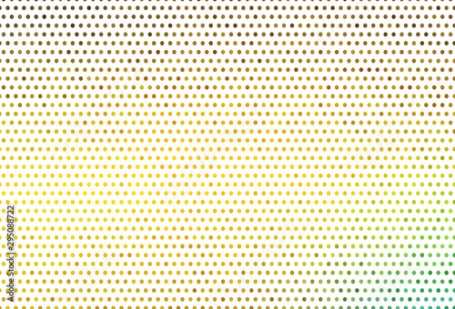 Dark Green  Yellow vector texture with disks.