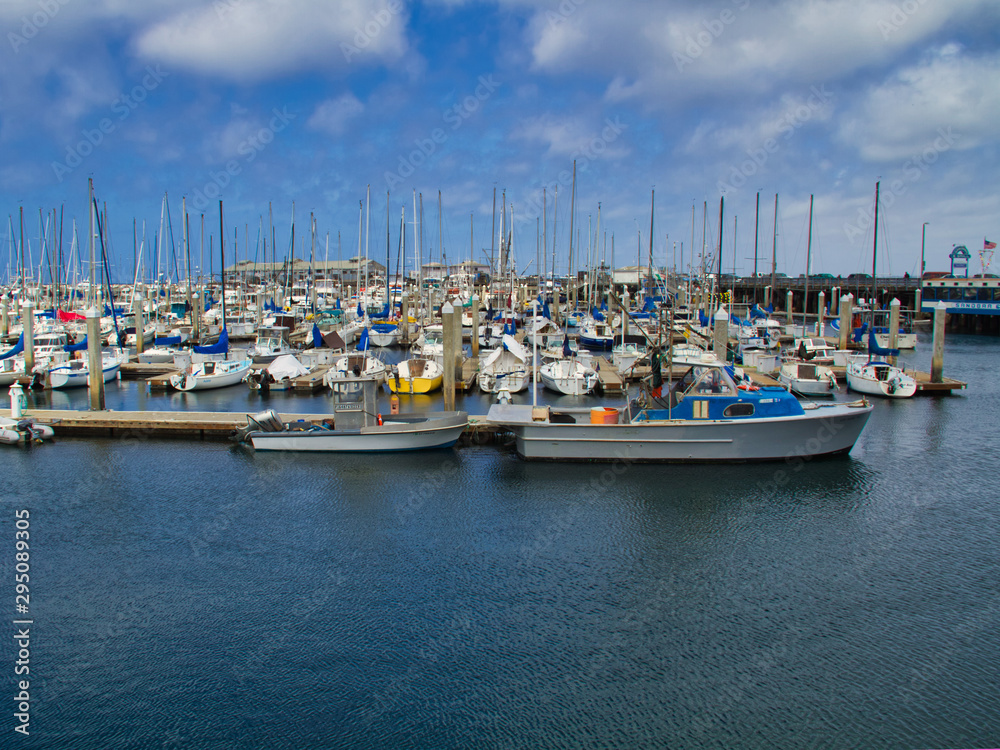boats in harbor