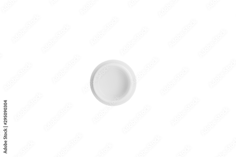 Cosmetic skin cream bottle blank label for mock-up concept top view - Clipping path