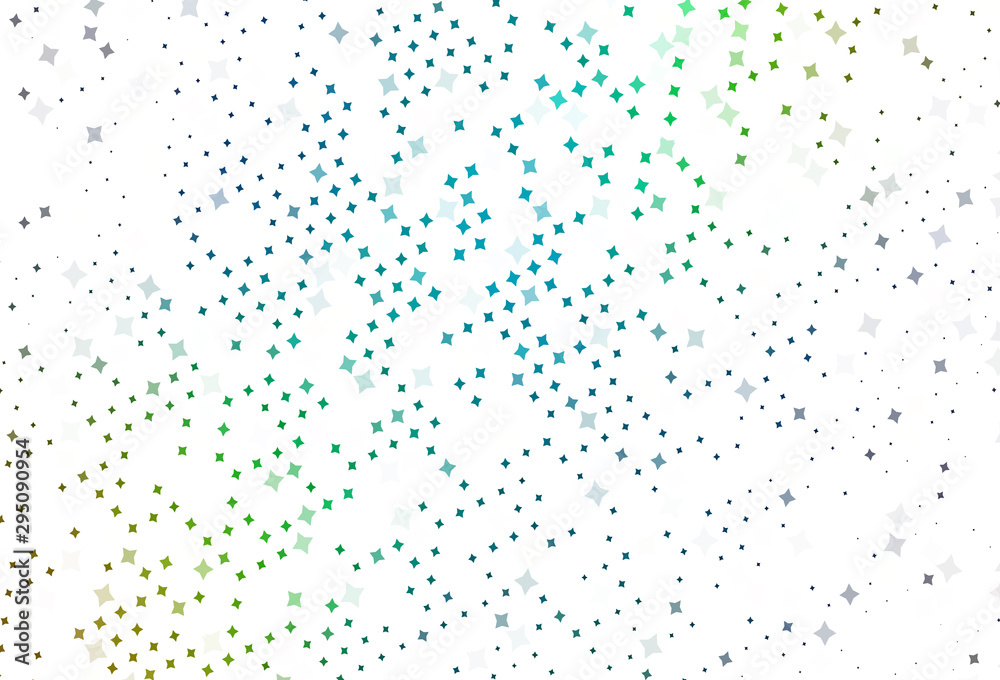 Light Blue, Yellow vector layout with bright stars. Light Blue, Yellow vector layout with bright stars.
