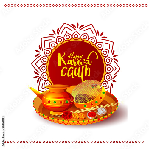 poster banner for Karwa Chauth or Karwa Chauth Poojan