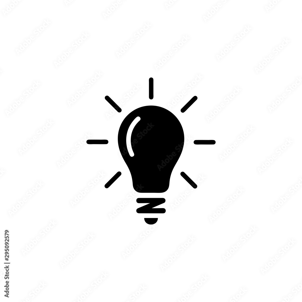 Light Bulb line icon vector, isolated on white background. Idea sign, solution, thinking concept Light Bulb line icon vector, isolated on white background. Idea sign, solution, thinking concept