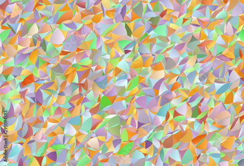 Light Multicolor vector gradient triangles pattern.