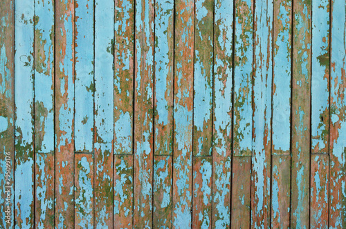Vintage wood background with peeling paint