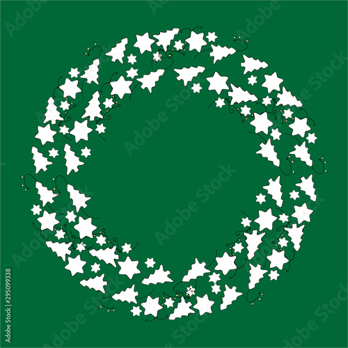 Merry Christmas seamless pattern: food, celebration cook: mulled wine, gingerbread cookies, berries, nuts, candies, hot chocolate, marshmallows... top view, hand drawn flat design vector illustration