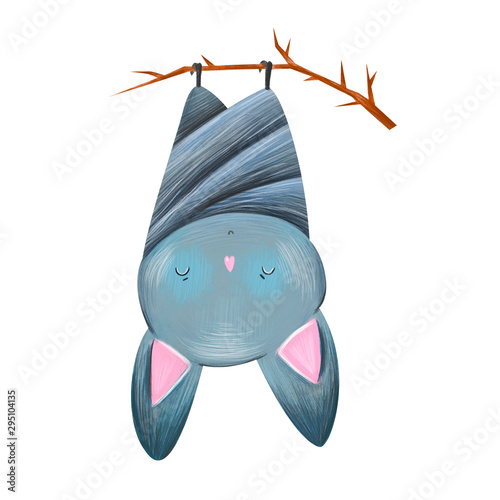 Cute halloween illustration. Hand drawn illustration