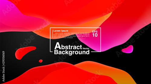 Background From Fluid Shapes Composition Concept. Lava Lamp Modern Background Abstract. Vector EPS 10