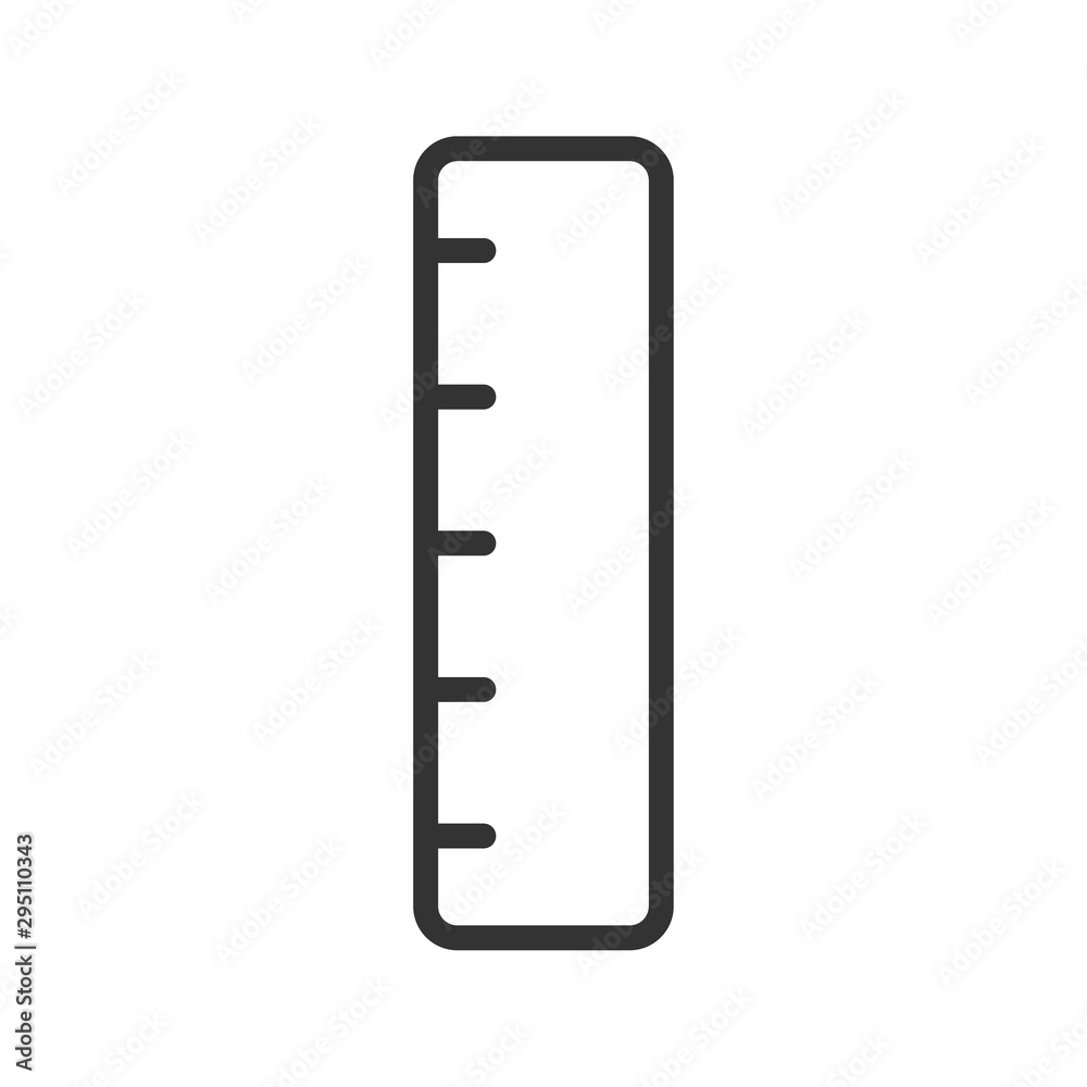 ruler outline ui web icon. ruler vector icon for web, mobile and user interface design isolated on white background ruler outline ui web icon. ruler vector icon for web, mobile and user interface design isolated on white background