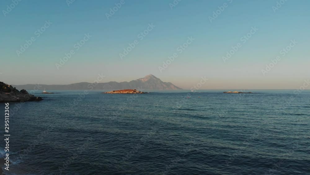 island Aton in the sea island Aton in the sea