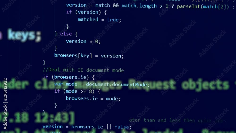Composite image of programming codes coming up