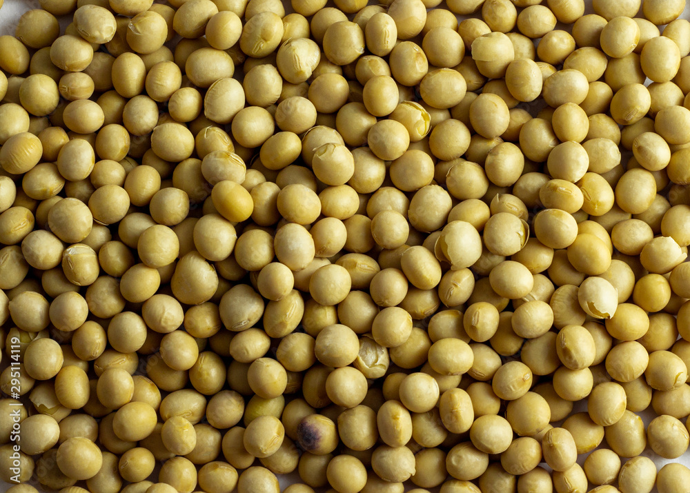a pile of dried soybeans on white background a pile of dried soybeans on white background
