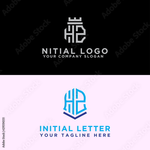 Modern Logo Set of HZ logo designs, which inspire all companies. -Vectors