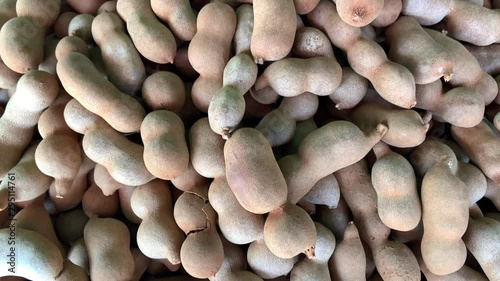  Tamarind in a tray in the market