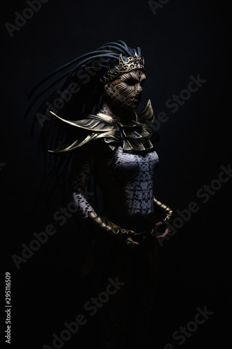 Portrait of the goddess with snakes © Warpedgalerie