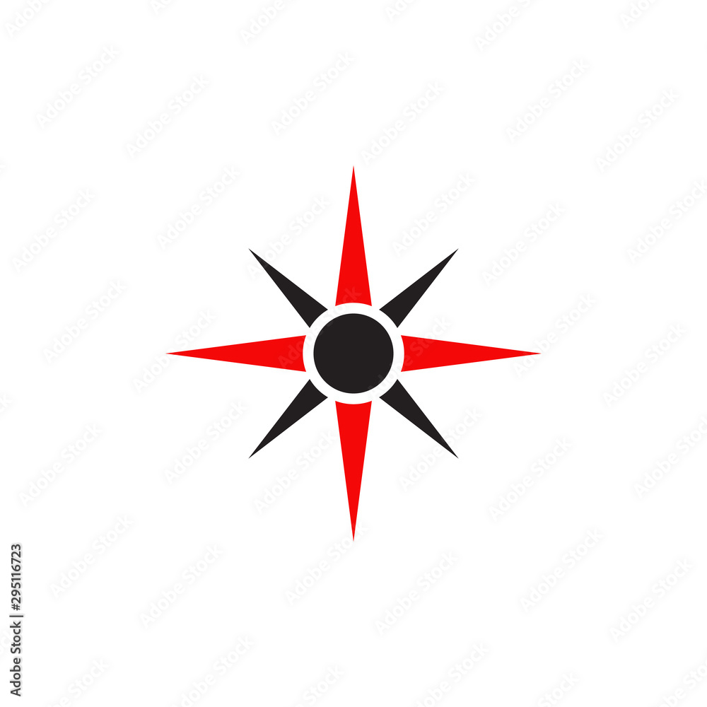 Compass icon logo design vector illustration template Compass icon logo design vector illustration template