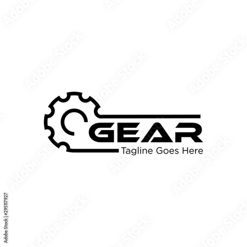 gear logo and icon vector illustration design template