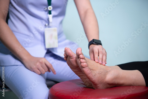 Check Foot and massage