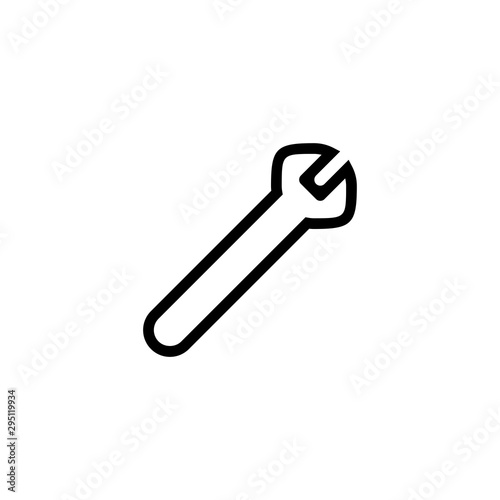 Maintenance icon. Repair key symbol. Logo design element