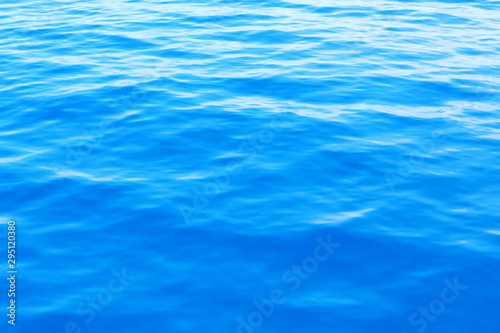 Beautiful blue and turquoise color of the clear and crystal sea water for nature and bright background
