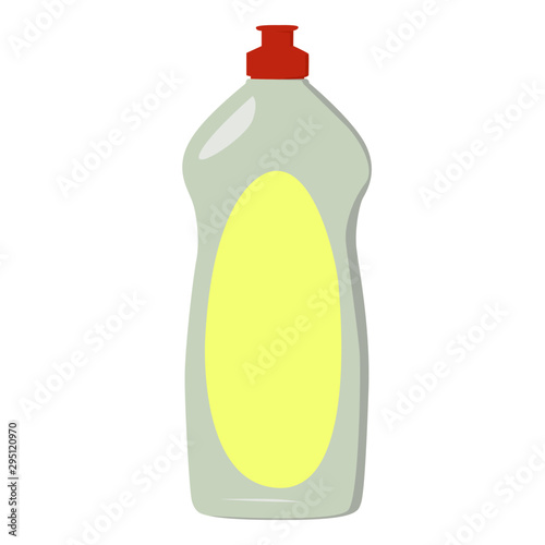 detergent for dishes realistic vector illustration isolated