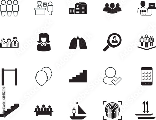 people vector icon set such as: aiming, customs, sample, stick, winter, fitness, portrait, organization, girl, emergency, logo, part, choice, privacy, help, handshake, candidate, cell, cancer, angle