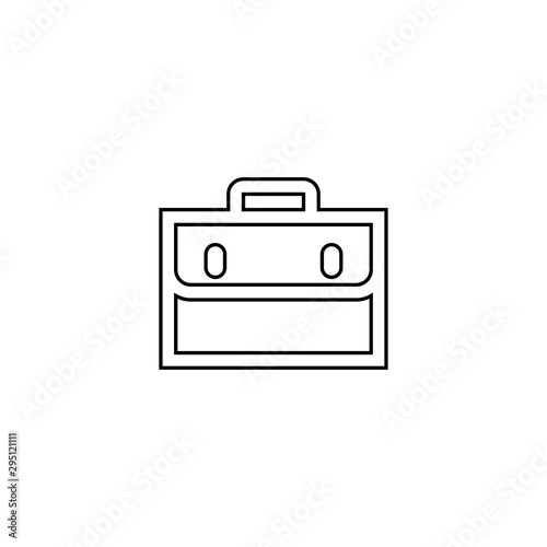 Job bag icon. Business case symbol