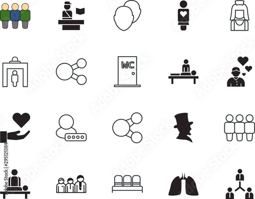 people vector icon set such as: bathroom, closet, police, america, politician, avatar, mop, chair, washroom, vacancy, american, hairstyle, log, station, indoor, body, housekeeping, help, water