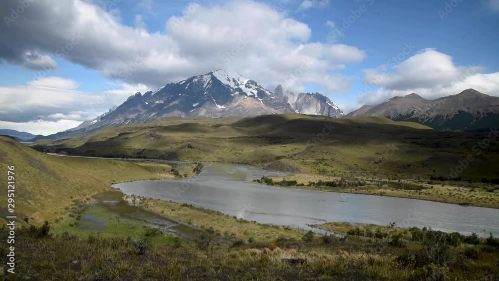 Laguna Amarga while backpacking in Torres del Paine National Park in Chilean Patagonia Laguna Amarga while backpacking in Torres del Paine National Park in Chilean Patagonia