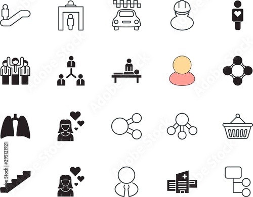 people vector icon set such as: organ, spa, buy, headlight, store, medic, road, consumerism, round, general purpose, shopping, adult, ride, breathe, stairs, traffic, employee, purchase, grocery, help