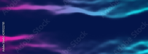 Vector halftone retro background. Pink blue halftone gradient,party poster background.
