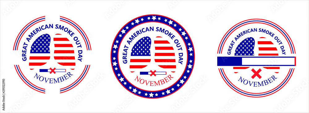 Great American Smoke Out Day is organized on the third Thursday of November in USA. Great American Smoke Out Day is organized on the third Thursday of November in USA.