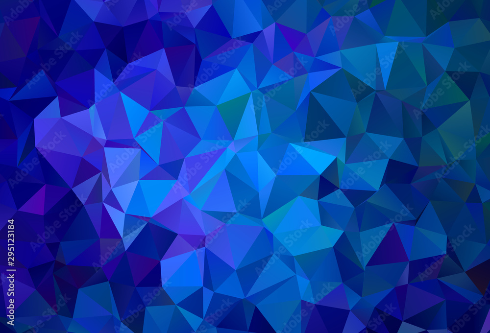 Obraz premium Dark Pink, Red vector polygon abstract layout.