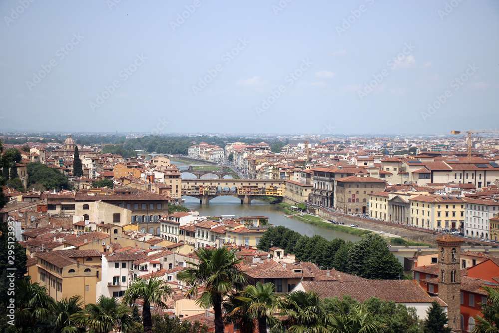 Wundervoller Blick auf die Stadt Florenz, die Hauptstadt der Toskana