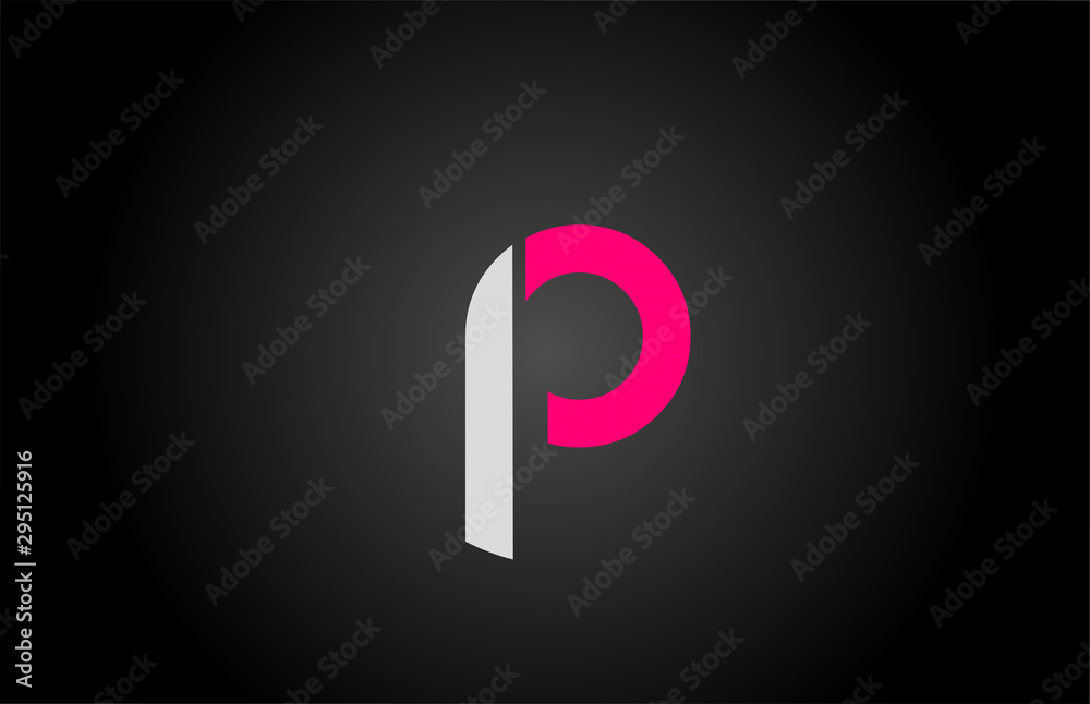 white pink alphabet letter p logo icon design white pink alphabet letter p logo icon design