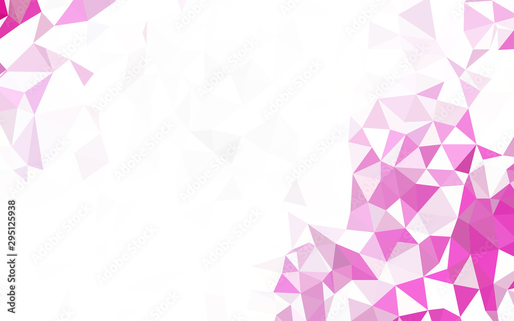 Light Pink, Blue vector gradient triangles texture. Triangular geometric sample with gradient. Completely new template for your banner. Light Pink, Blue vector gradient triangles texture. Triangular geometric sample with gradient. Completely new template for your banner.