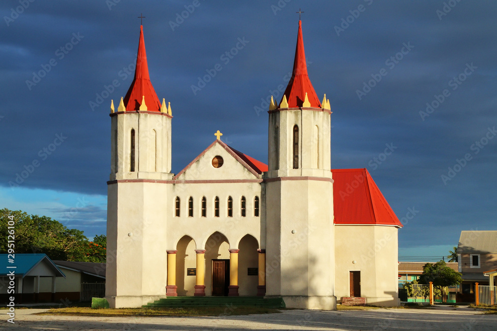 Fayaoue Catholic Church on Ouvea Island, Loyalty Islands, New Caledonia