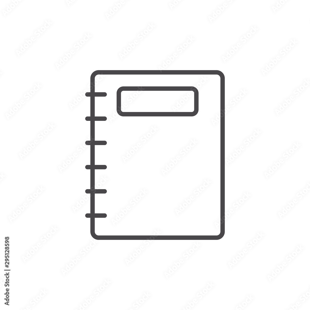 Isolated notebook of school vector design Isolated notebook of school vector design