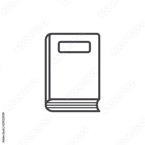 Isolated book vector design