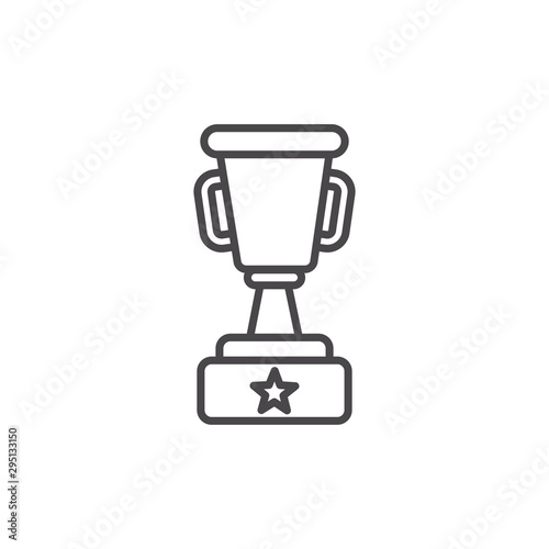 Isolated competition trophy vector design