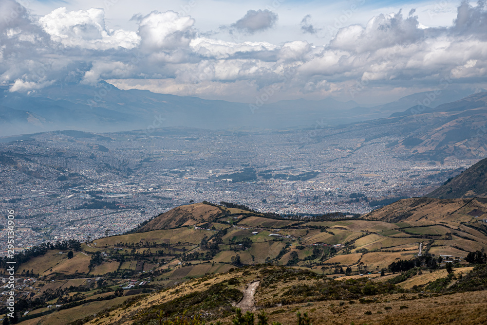 Quito from the Pichincha volcano