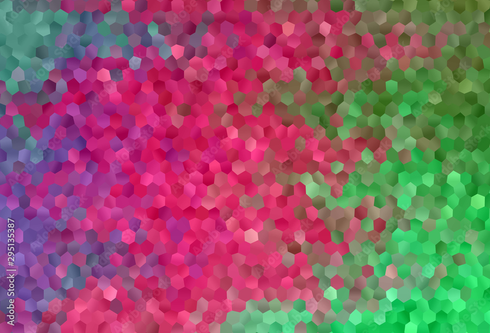 Light Pink, Green vector backdrop with hexagons. Light Pink, Green vector backdrop with hexagons.