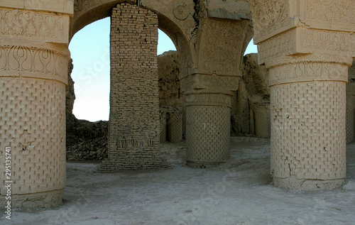 Bild auf Leinwand The Haji Piyada mosque (Noh Gumbad) just outside Balkh is the oldest known Islamic building in Afghanistan