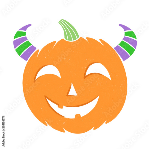 Cute halloween illustration. hand drawn graphic