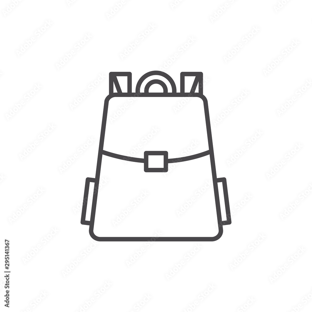 Isolated bag of school vector design Isolated bag of school vector design
